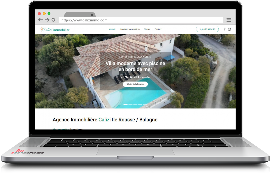 Site web officiel Immobilier et locations saisonnières en Balagne