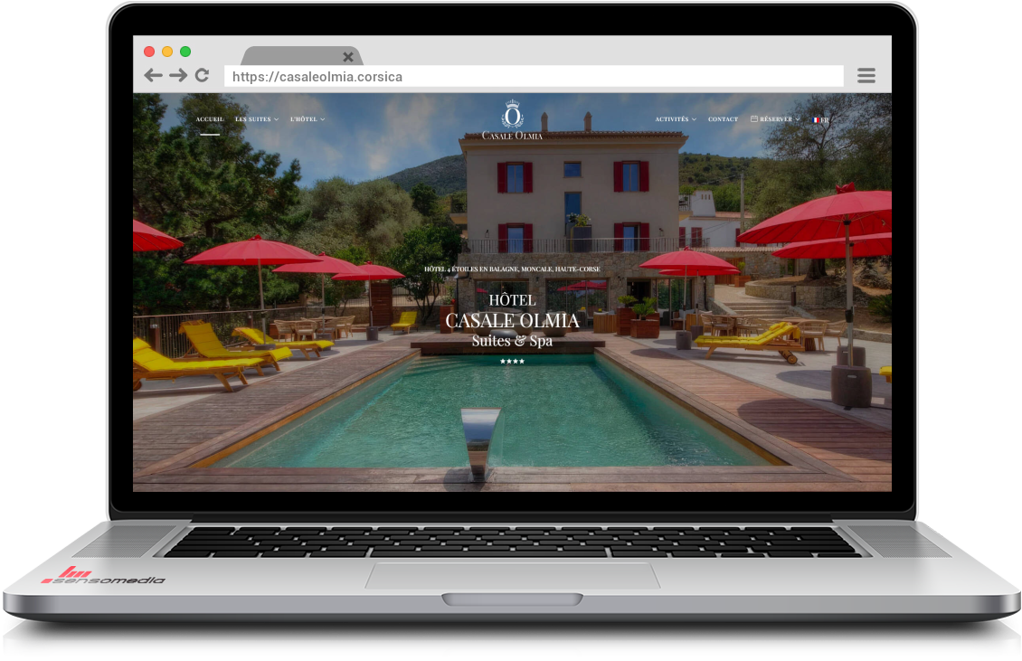 Site web officiel Hôtel 4 étoiles à Moncale, Balagne