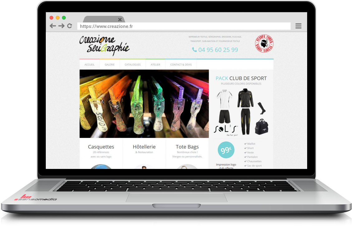 Site web officiel Sérigraphie, impression textile