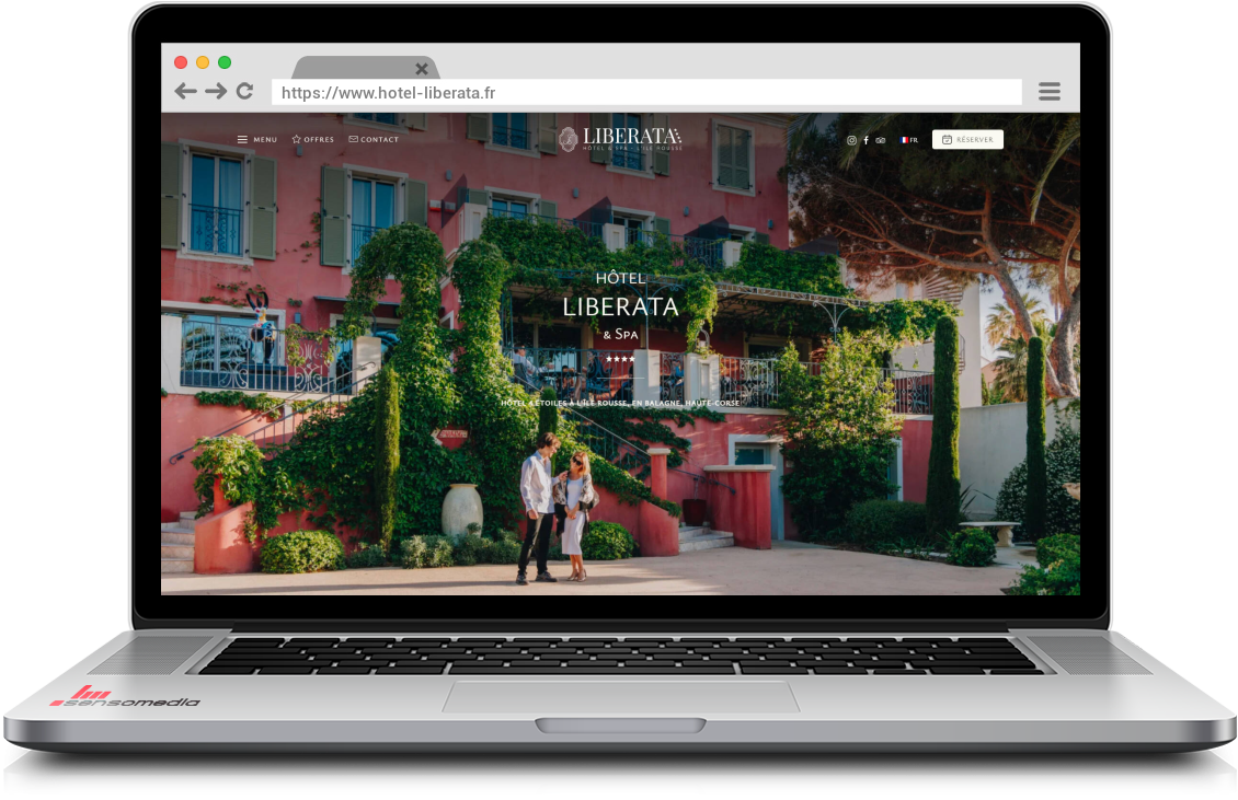Site web officiel Hôtel 4 étoiles à l'Île Rousse