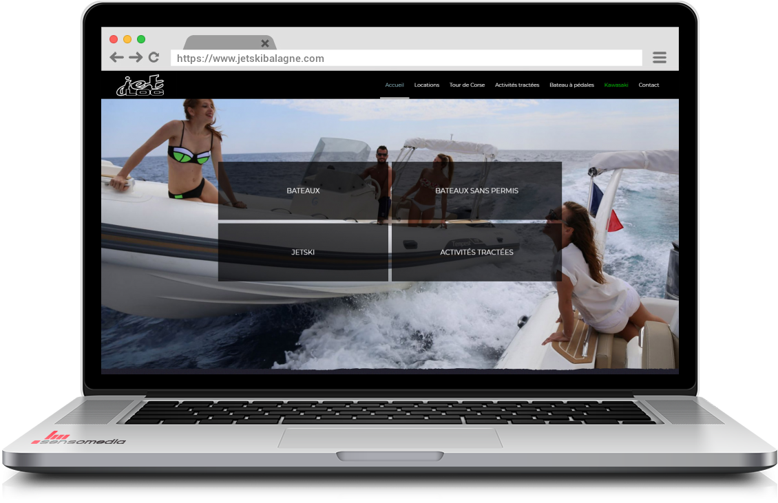 Site web officiel Location de bateaux et Jet Ski en Corse