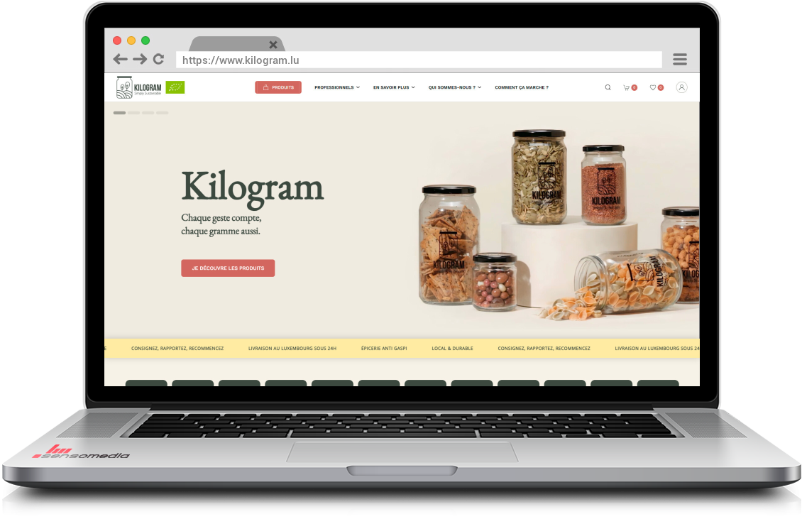 Site web officiel Épicerie Bio zéro dechet