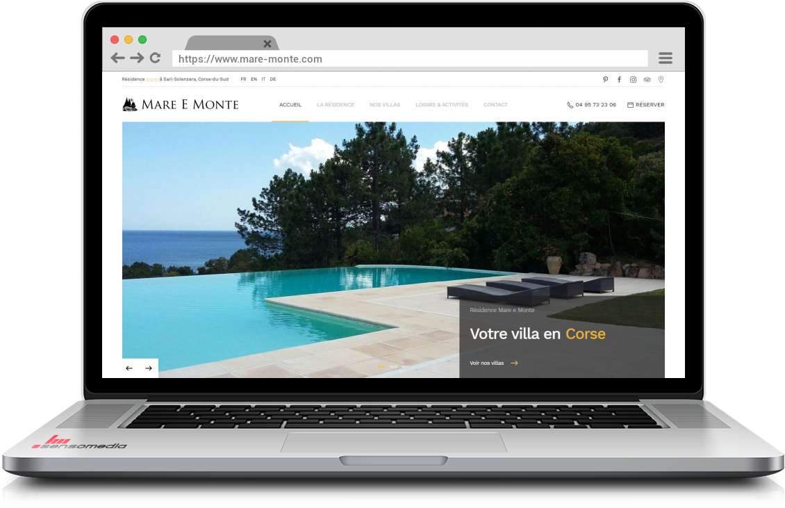 Site web officiel Location de villa en Corse-du-Sud
