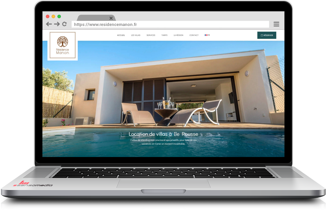 Site web officiel Location de villas à Ile Rousse