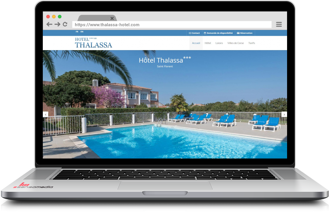 Site web officiel Hôtel à Saint-Florent, Corse