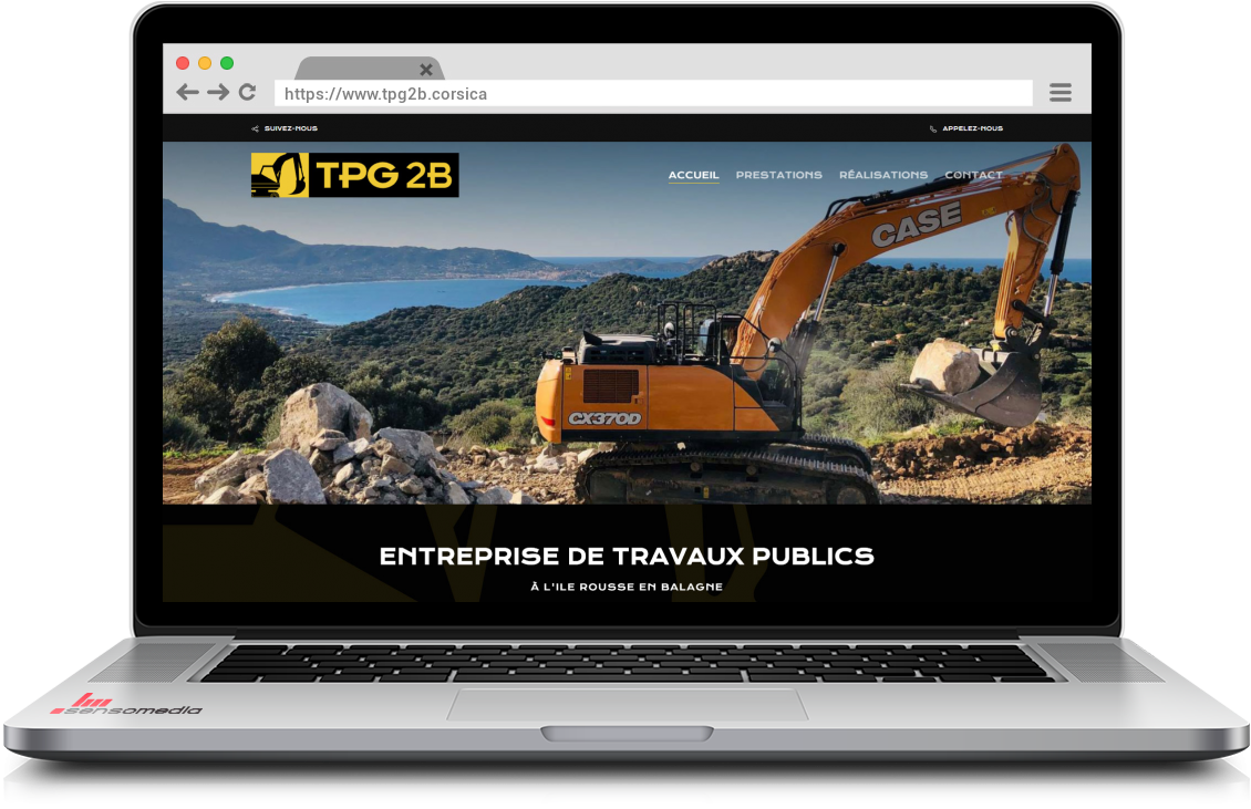 Site web officiel Travaux publics en Haute-Corse