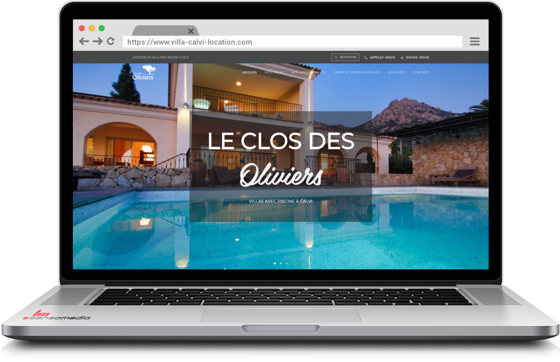 Site web officiel Location de villa à Calvi