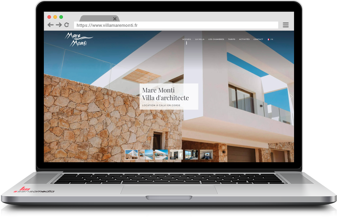 Site web officiel Location de villa à Calvi