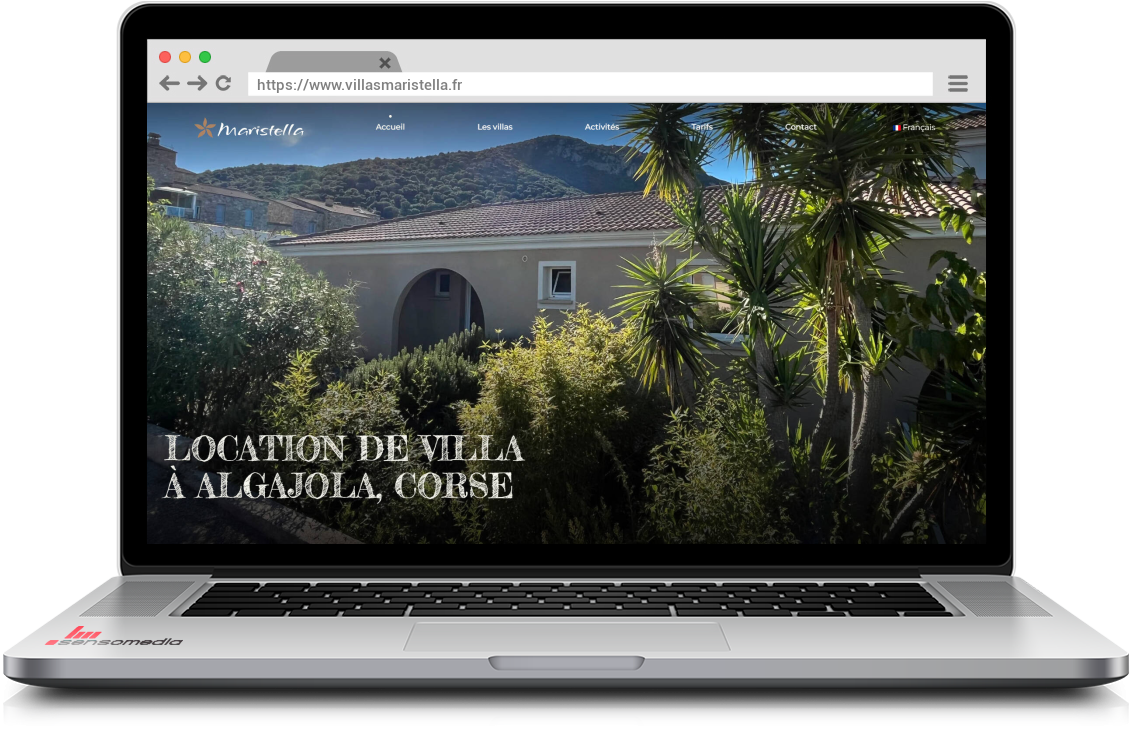 Site web officiel Location de villas à Algajola