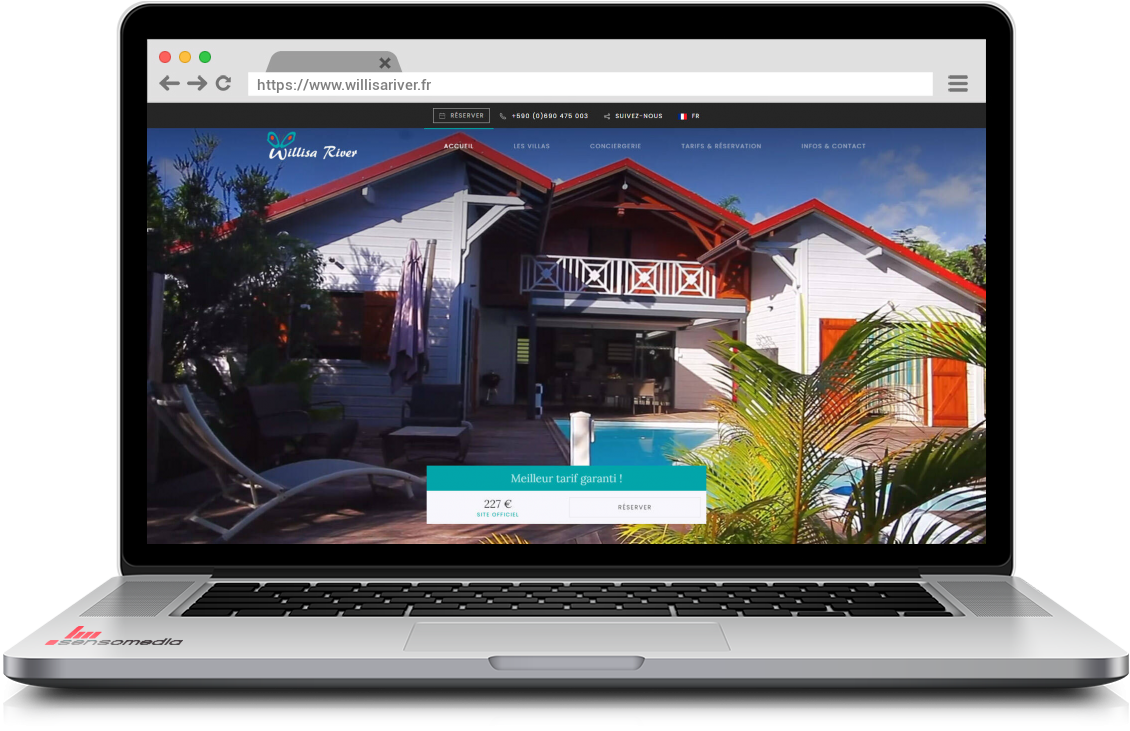 Site web officiel Location de villas à Bouillante