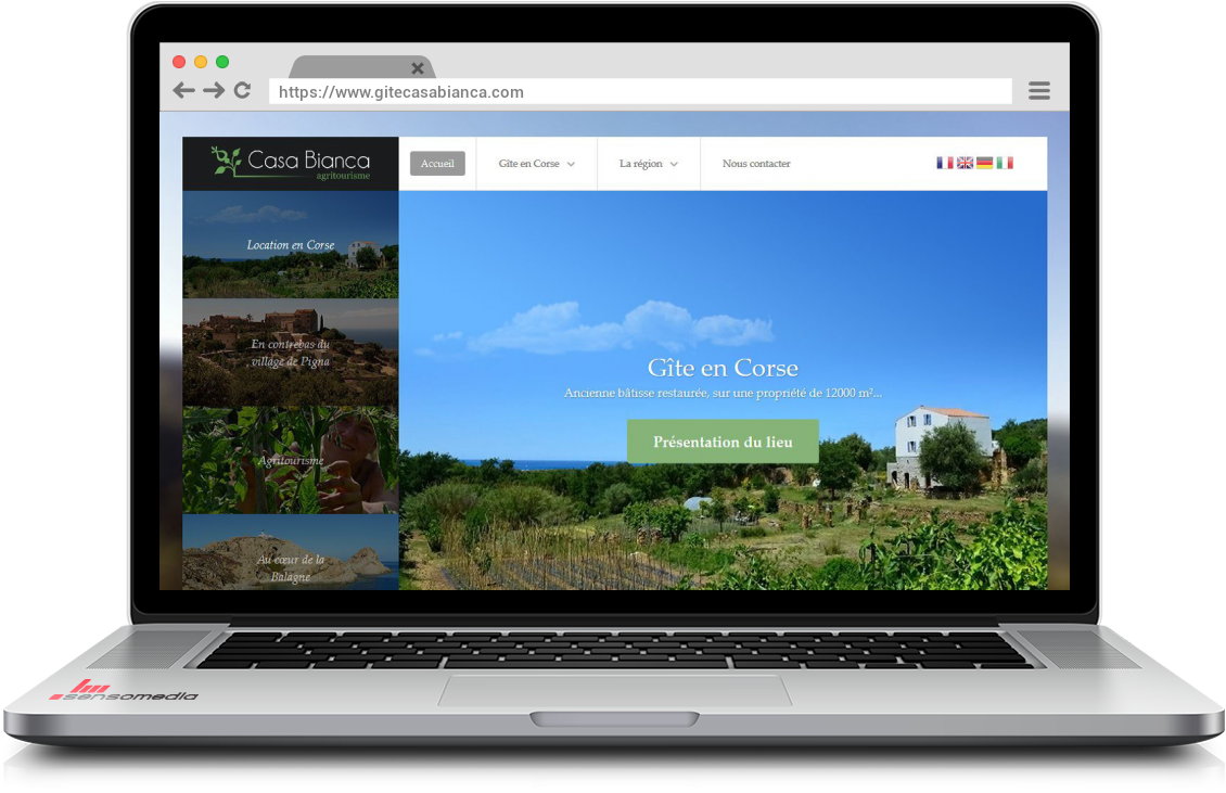 Site web officiel Location d'un gîte en Balagne, Corse. Agritourisme