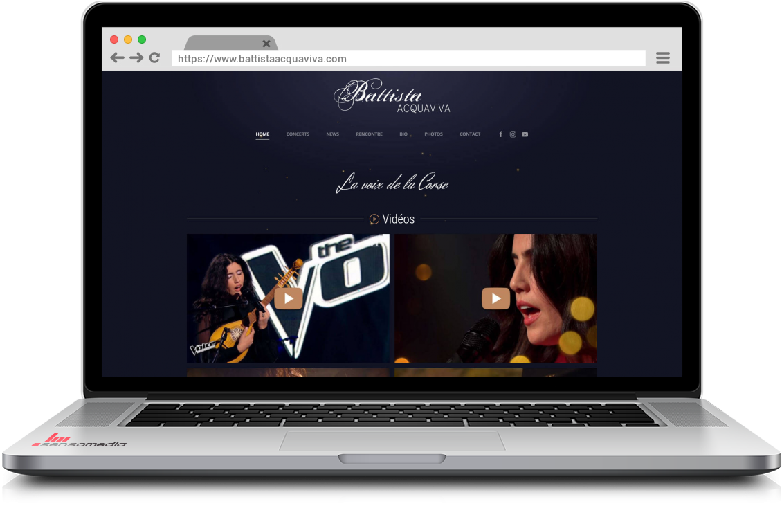 Site web officiel Chanteuse Corse