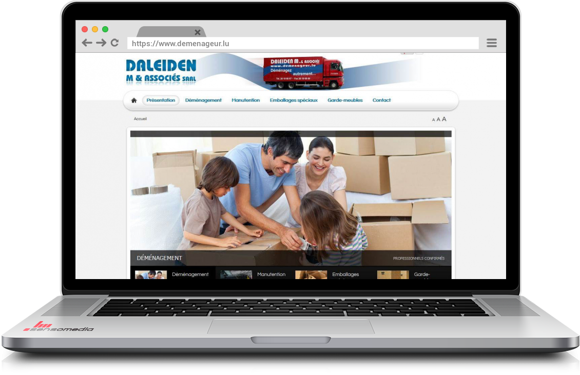 Site web officiel Déménageur à Luxembourg