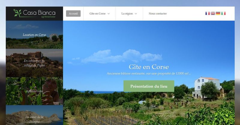 Location d'un gîte en Balagne, Corse. Agritourisme