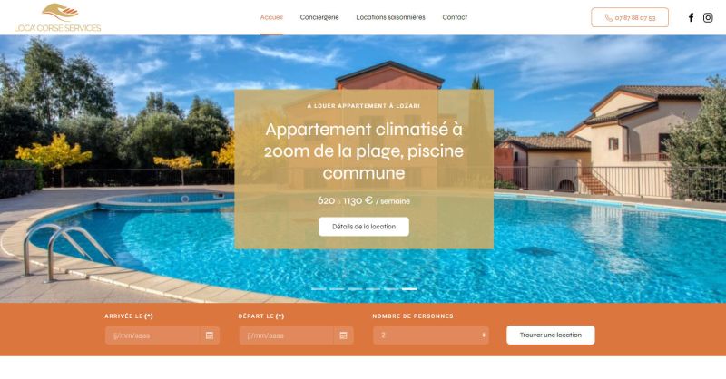 Conciergerie pour locations saisonnières en Corse