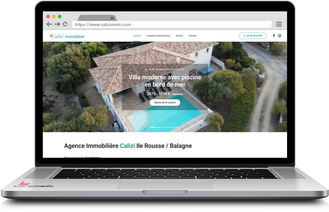 Site web officiel Immobilier et locations saisonnières en Balagne