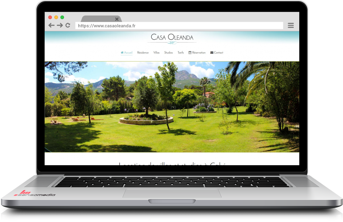Site web officiel Location de villas à Calvi