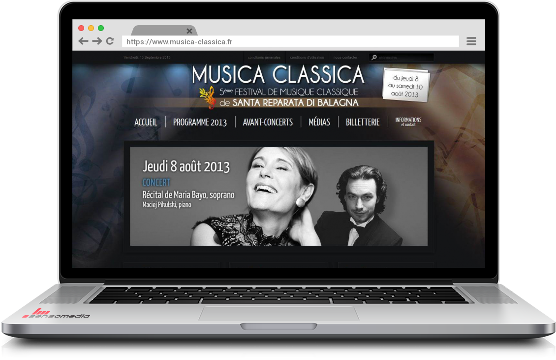 Site web officiel Festival de musique classique