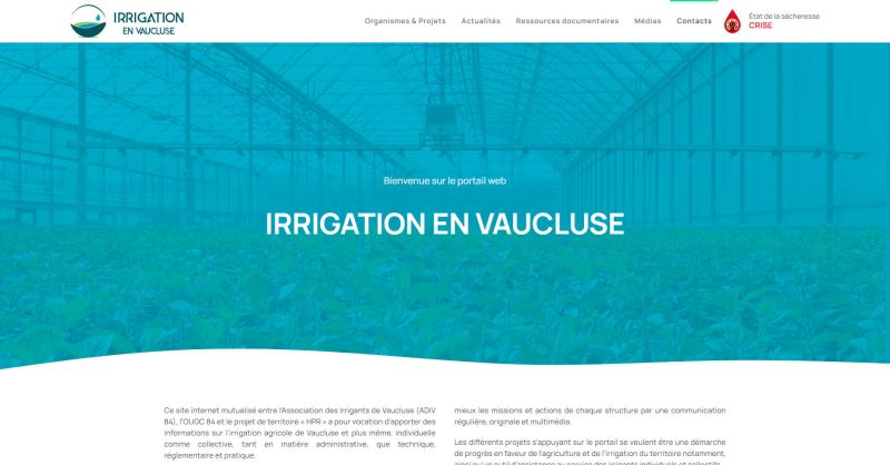 Irrigation agricole de Vaucluse