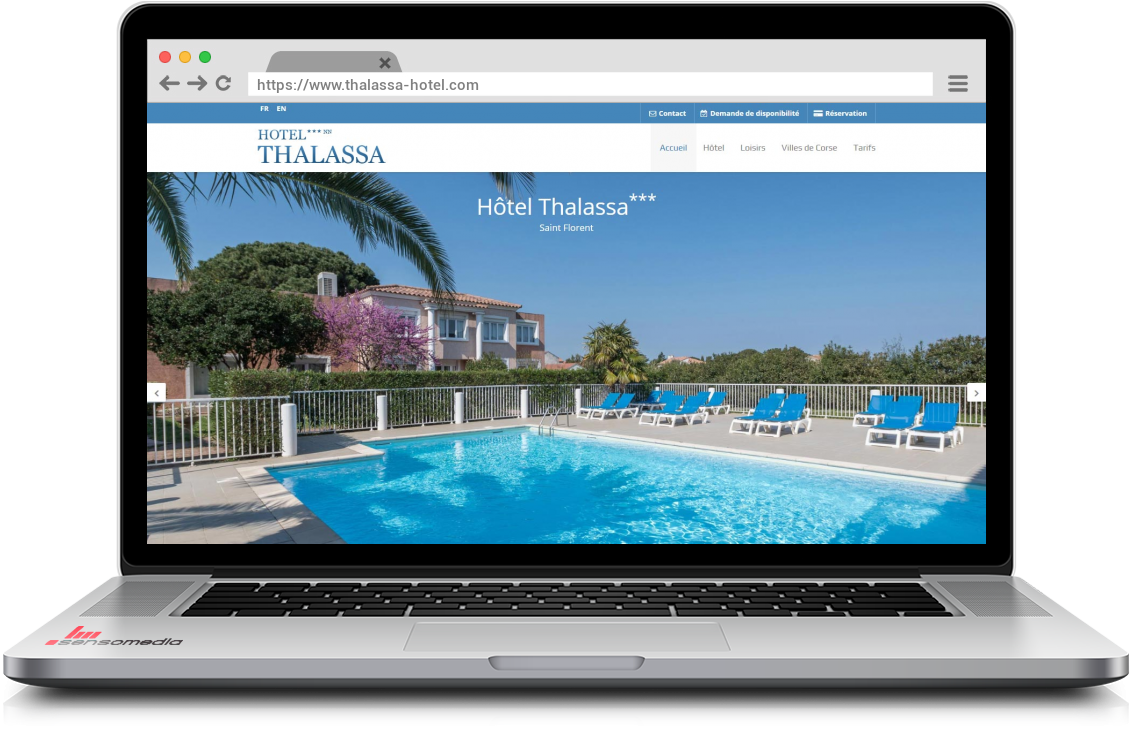 Site web officiel Hôtel à Saint-Florent, Corse