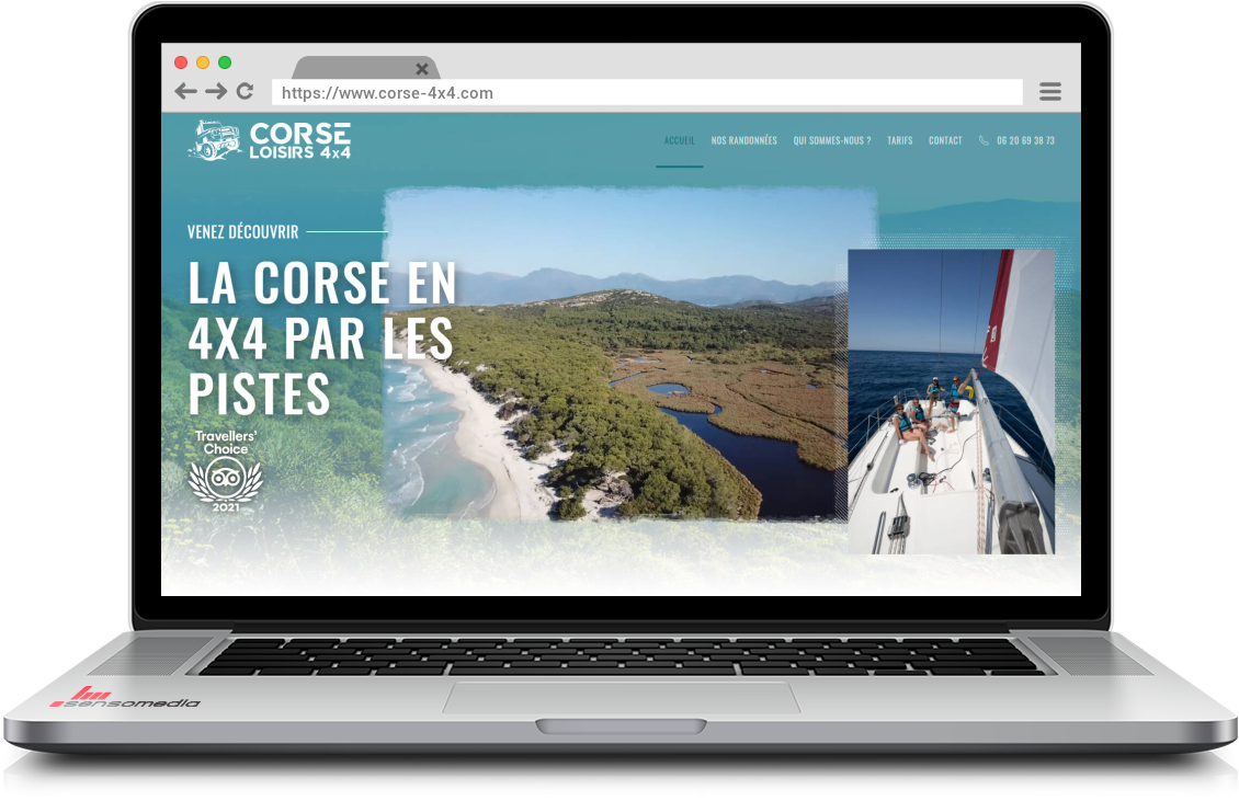 Site web officiel Randonnées 4x4 en Corse