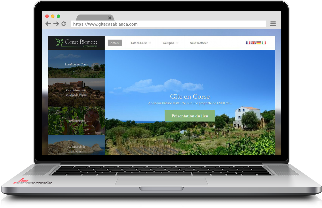 Site web officiel Location d'un gîte en Balagne, Corse. Agritourisme