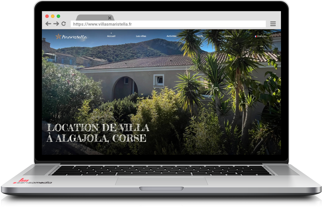 Site web officiel Location de villas à Algajola