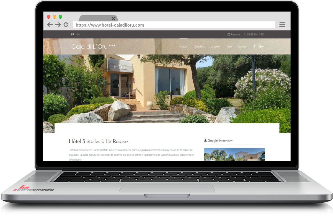 Site web officiel Hôtel à Ile Rousse Corse