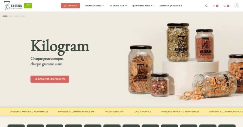 Épicerie Bio zéro dechet