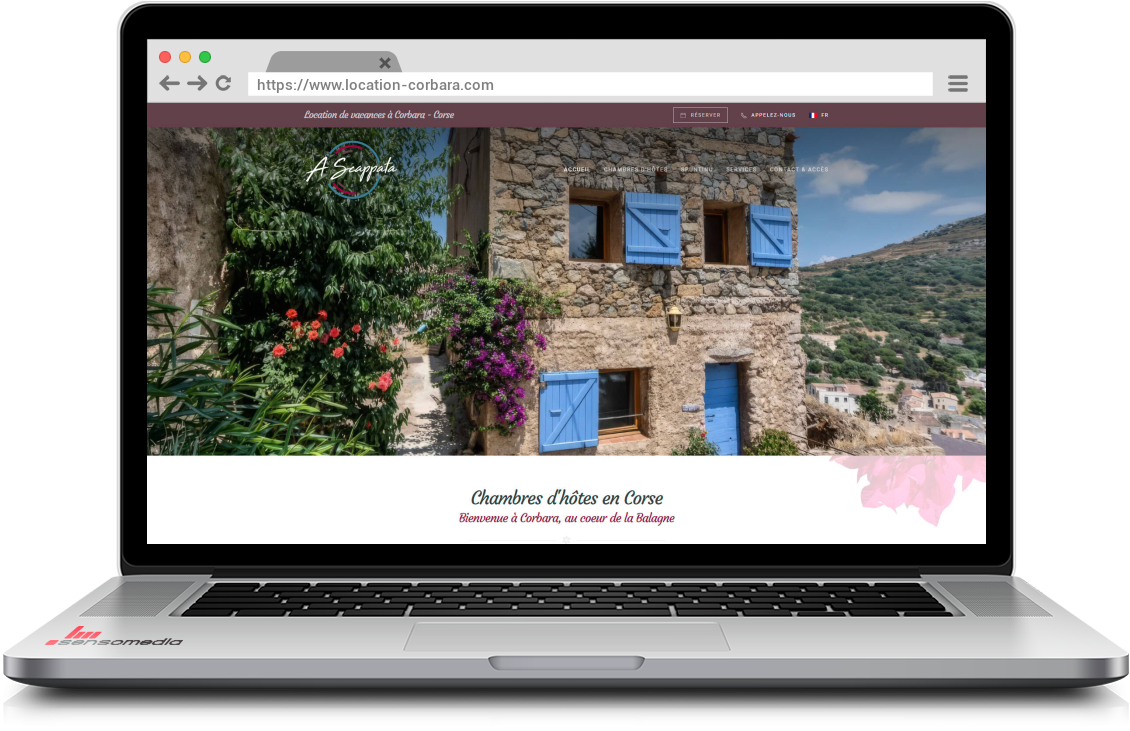 Site web officiel Chambres d'hôtes en Corse, Balagne