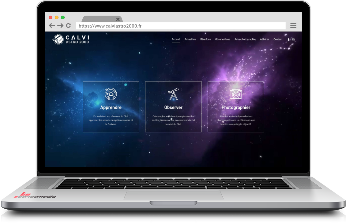 Site web officiel Club d'astronomie à Calvi