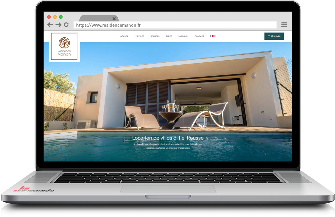 Site web officiel Location de villas à Ile Rousse
