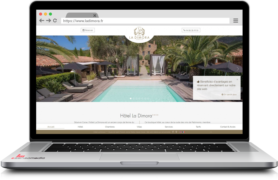 Site web officiel Hôtel 4 étoiles à Saint-Florent
