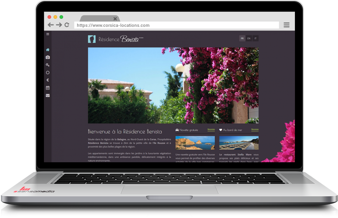Site web officiel Résidence de Tourisme à l'Ile Rousse, Corse
