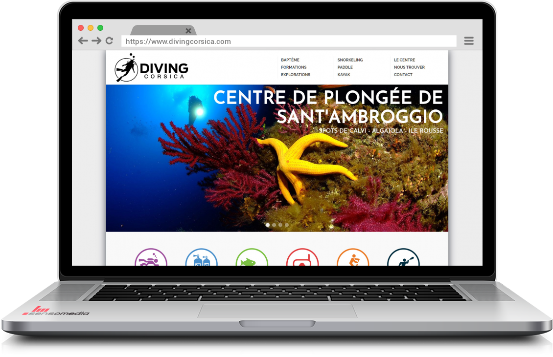 Site web officiel École de plongée entre Calvi et Ile Rousse