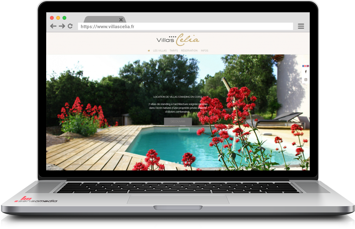 Site web officiel Location de villas standing à Ile Rousse
