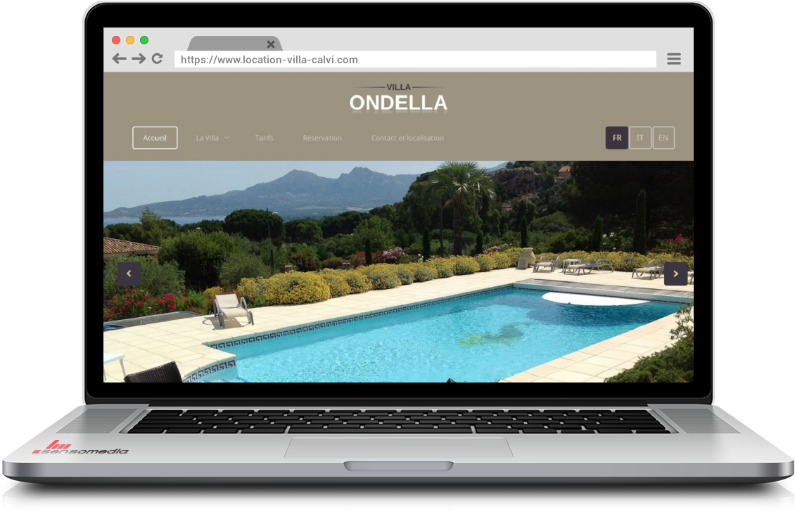 Site web officiel Location de villa à Calvi, Corse
