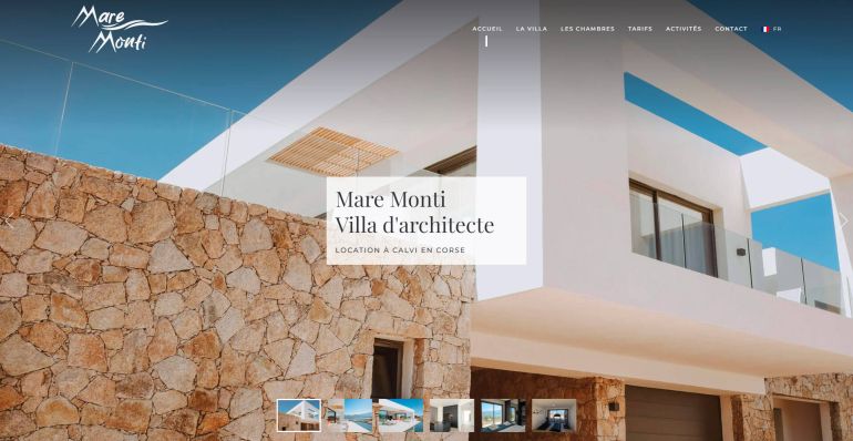 Création du site web Villa Mare Monti