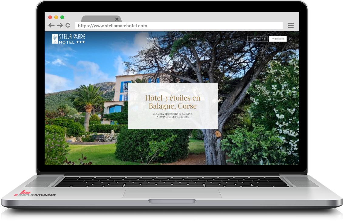 Site web officiel Hôtel à Algajola, Corse