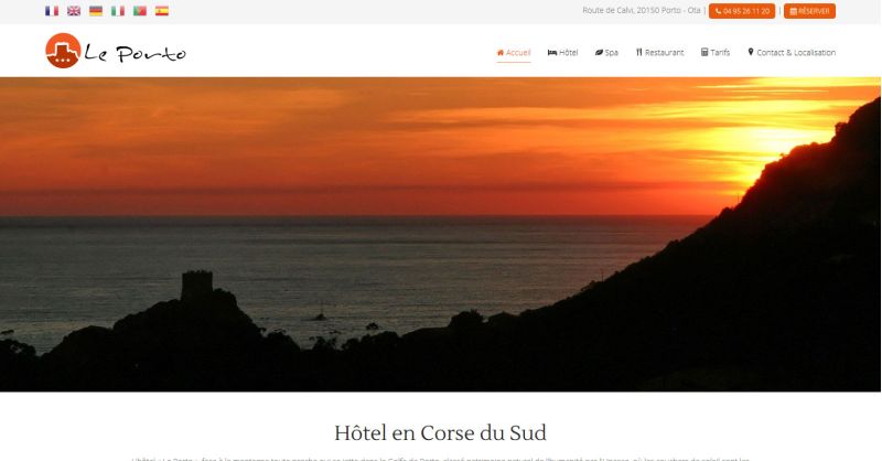 Hôtel 3 étoiles à Porto, Corse