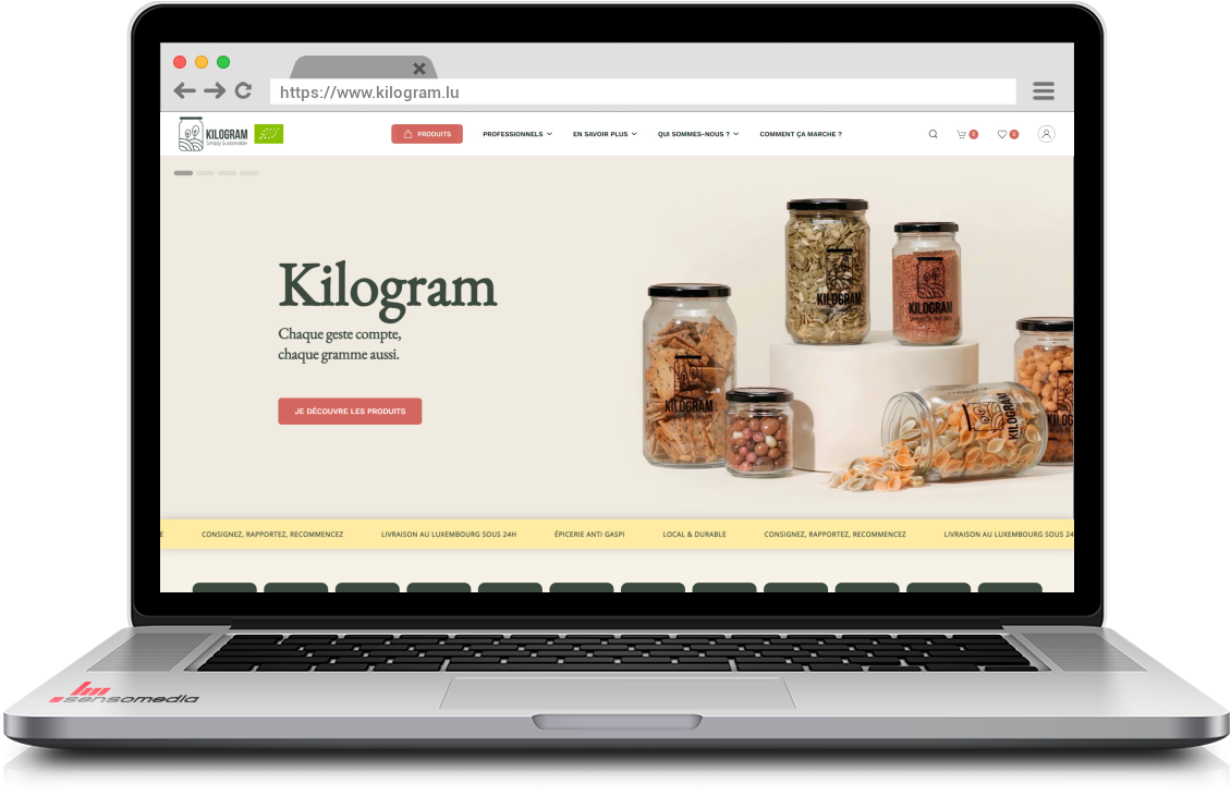 Site web officiel Épicerie Bio zéro dechet