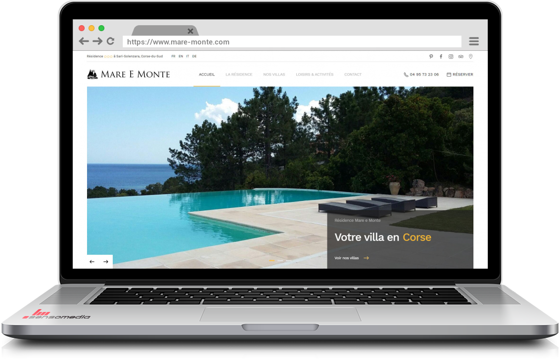Site web officiel Location de villa en Corse-du-Sud